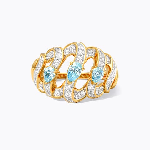 Azure Serene Gemstone Ring