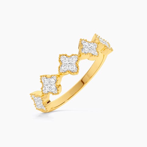 Floral Eternity Diamond Ring