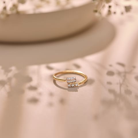 Linear Spark Diamond Ring