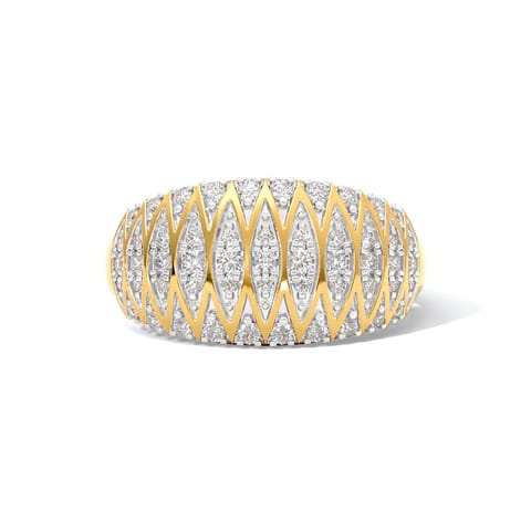 Cocktail Comet Diamond Ring