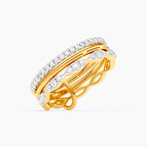 Multi Styling Streaks Diamond Ring
