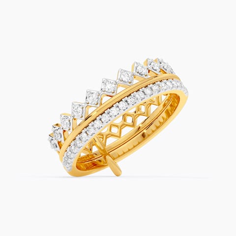 Multi Styling Stria Diamond Ring