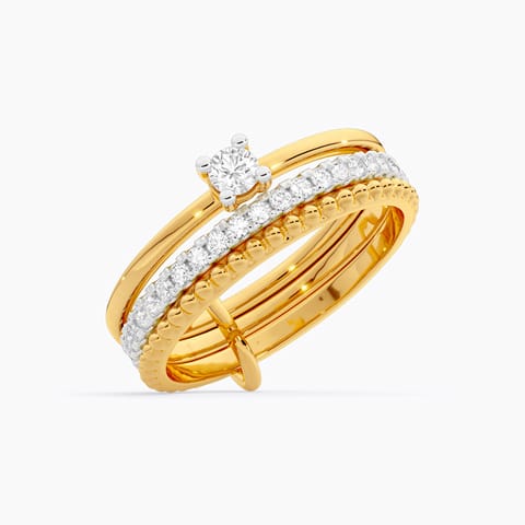 Multi Styling Virgule Diamond Ring