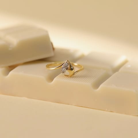 Petite Pear Diamond Ring