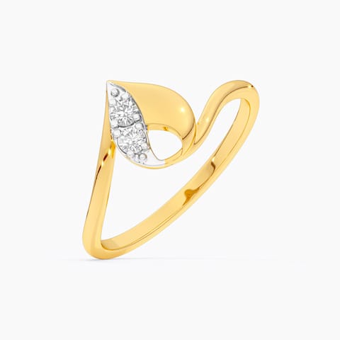 Petite Pear Diamond Ring