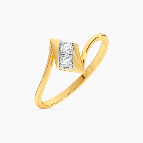 Tiny Kite Diamond Ring