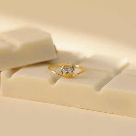 Minimalist Orb Diamond Ring