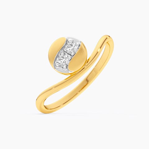 Minimalist Orb Diamond Ring