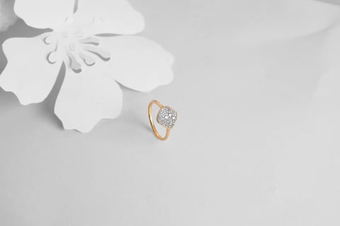 Shining Heart Diamond Ring