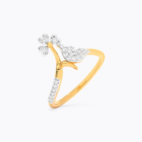 Floral Flutter Diamond Ring
