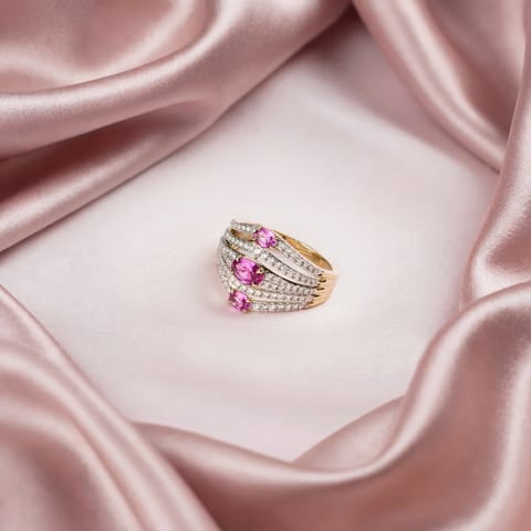 Starry Pink Gemstone Band Starry Pink Gemstone Band