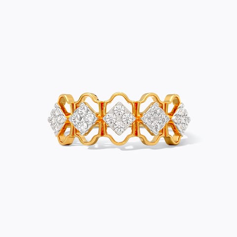 Floral Trail Diamond Ring