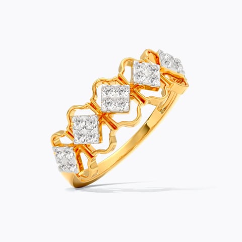 Floral Trail Diamond Ring