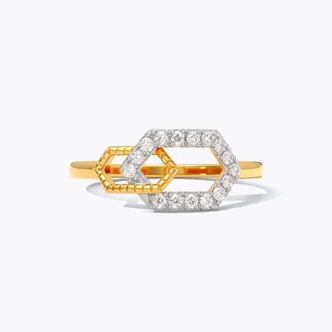 Hexagon Shine Diamond Ring Hexagon Shine Diamond Ring