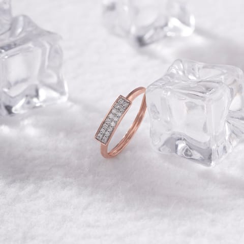 Subtle Lines Diamond Ring
