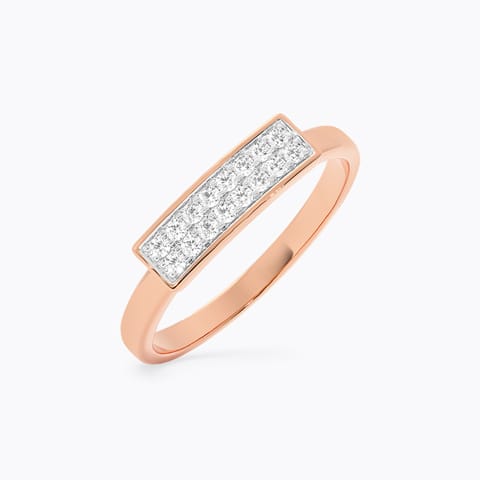 Subtle Lines Diamond Ring