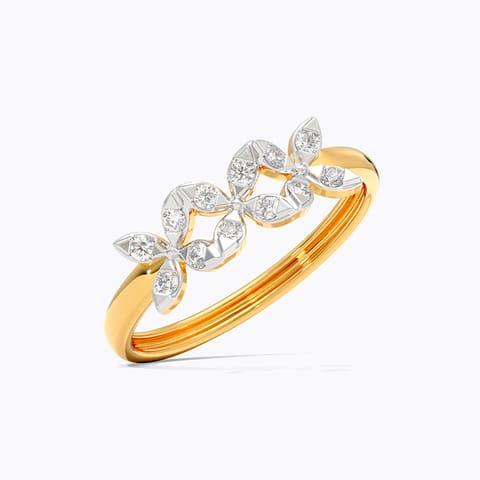 Twin Flame Diamond Ring