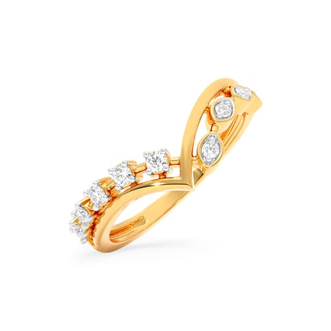 Twlight Chevron Diamond Ring