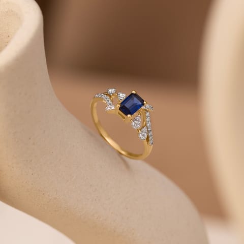 Blue Fusion Gemstone Ring