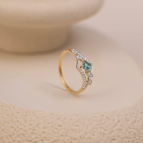 Azure Fusion Gemstone Ring