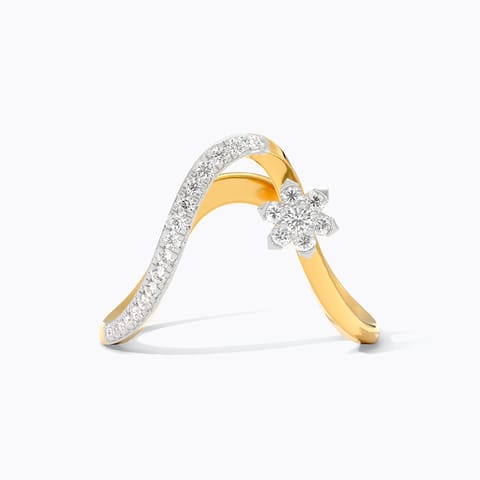 Prism Curve Diamond Vanki Ring