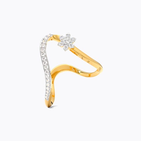 Prism Curve Diamond Vanki Ring