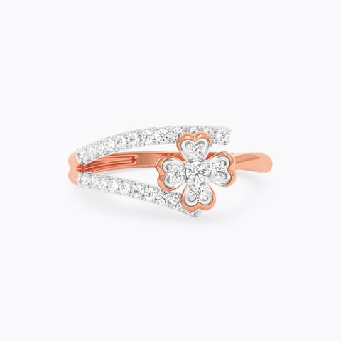Floral Grace Diamond Ring