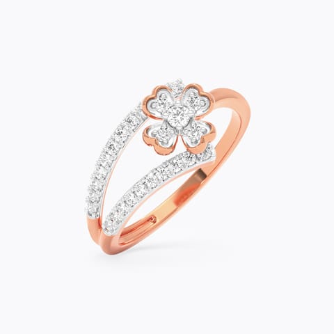 Floral Grace Diamond Ring