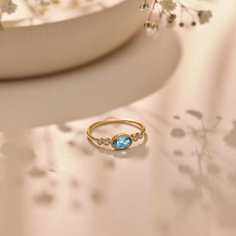Twinkling Topaz Gemstone Ring