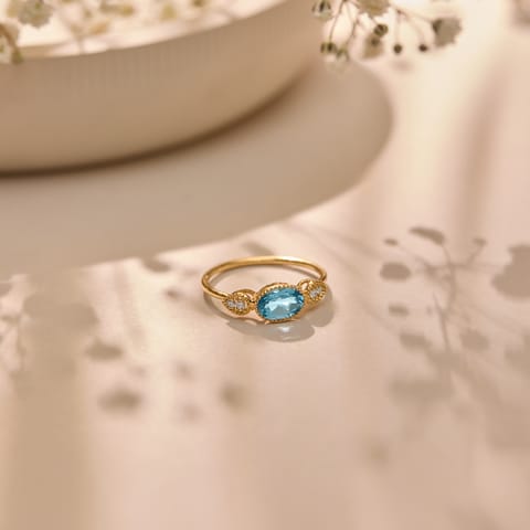 Oval Topaz Gemstone Ring Oval Topaz Gemstone Ring