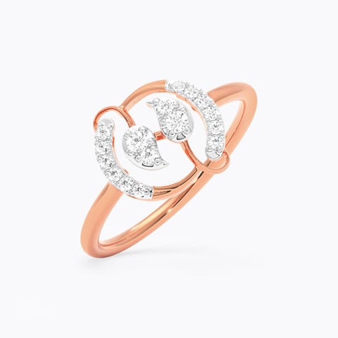 Waveform Glow Diamond Ring