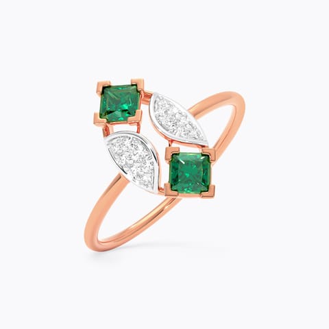 Green Facet Gemstone Ring Green Facet Gemstone Ring