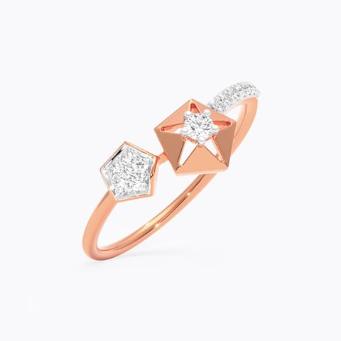 Hexagon Duo Diamond Ring Hexagon Duo Diamond Ring