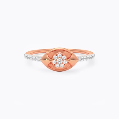 Flowing Sparkle Diamond Ring
