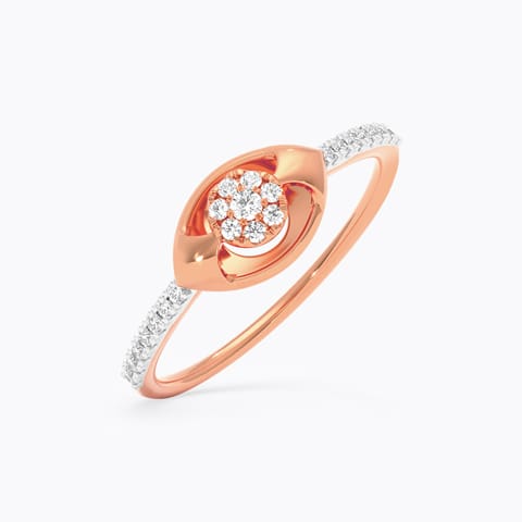 Flowing Sparkle Diamond Ring