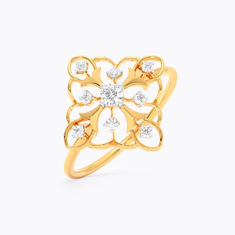 Vintage Glam Diamond Ring