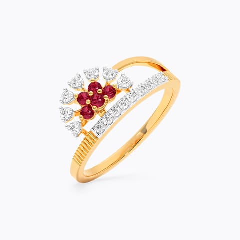 Tourmaline Crown Gemstone Ring