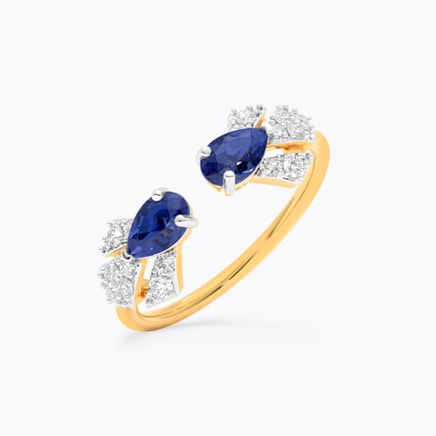 Sapphire Clan Gemstone Open Ring