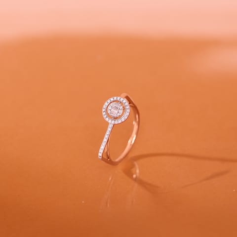 Celestial Disc Diamond Ring