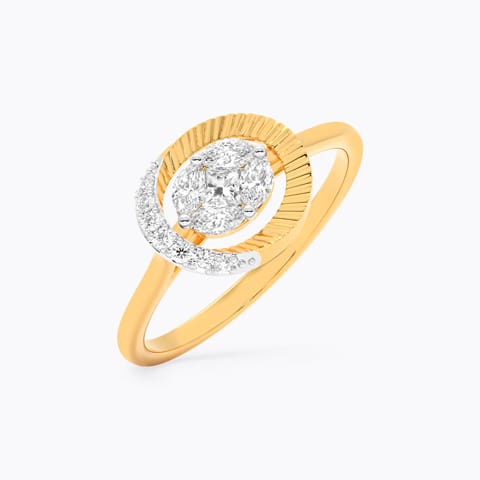 Classic Disc Diamond Ring Classic Disc Diamond Ring
