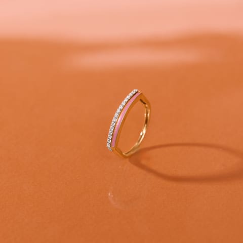 Crimson Streak Diamond Ring