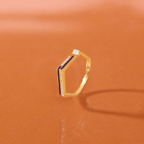 Virgule Diamond Ring