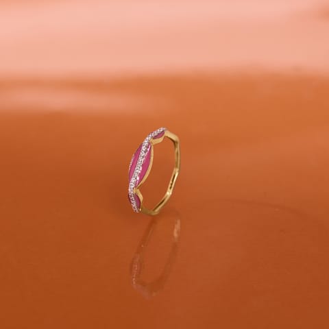 Scallop Strand Diamond Ring