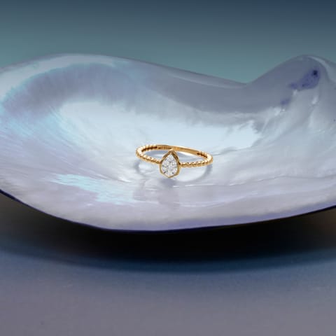 Pear Ovoid Diamond Ring Pear Ovoid Diamond Ring