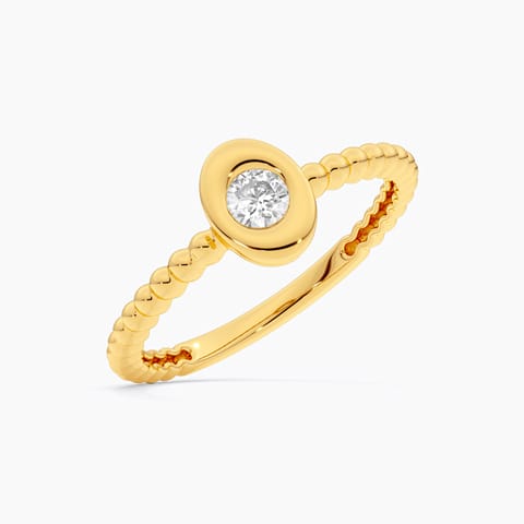 Dainty Beads Diamond Ring