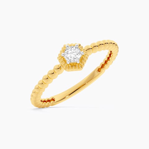 Beaded Hex Diamond Ring Beaded Hex Diamond Ring