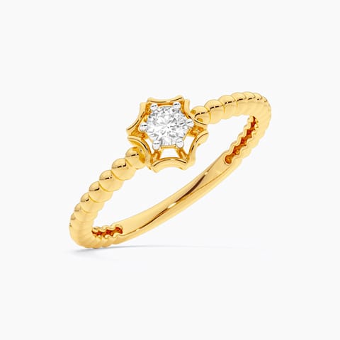 Glint Ovoid Diamond Ring