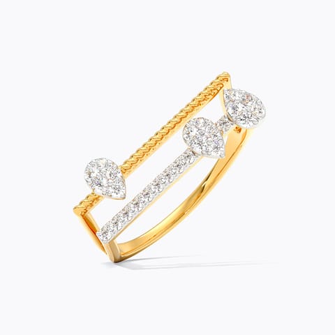 Triple Spark Diamond Ring