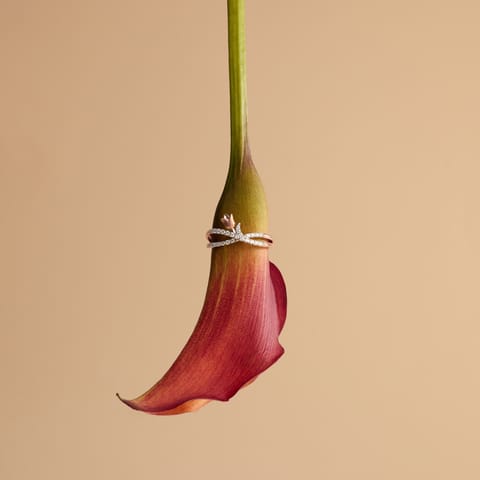 Tulip Twist Diamond Ring
