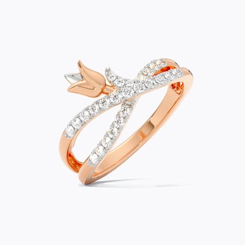 Tulip Twist Diamond Ring